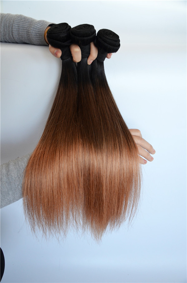 100% human hair T color hair extension